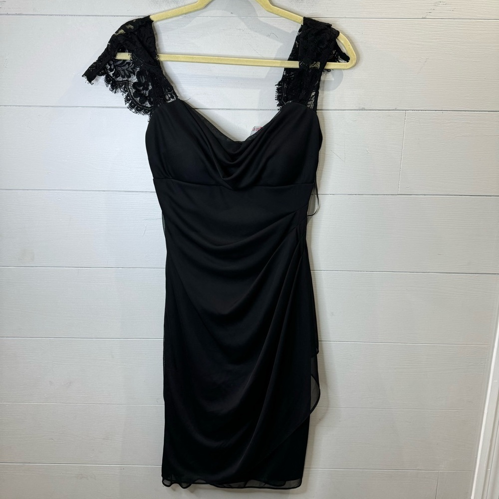 Xscape | NWT Elegant Black Lace Dress Size XS